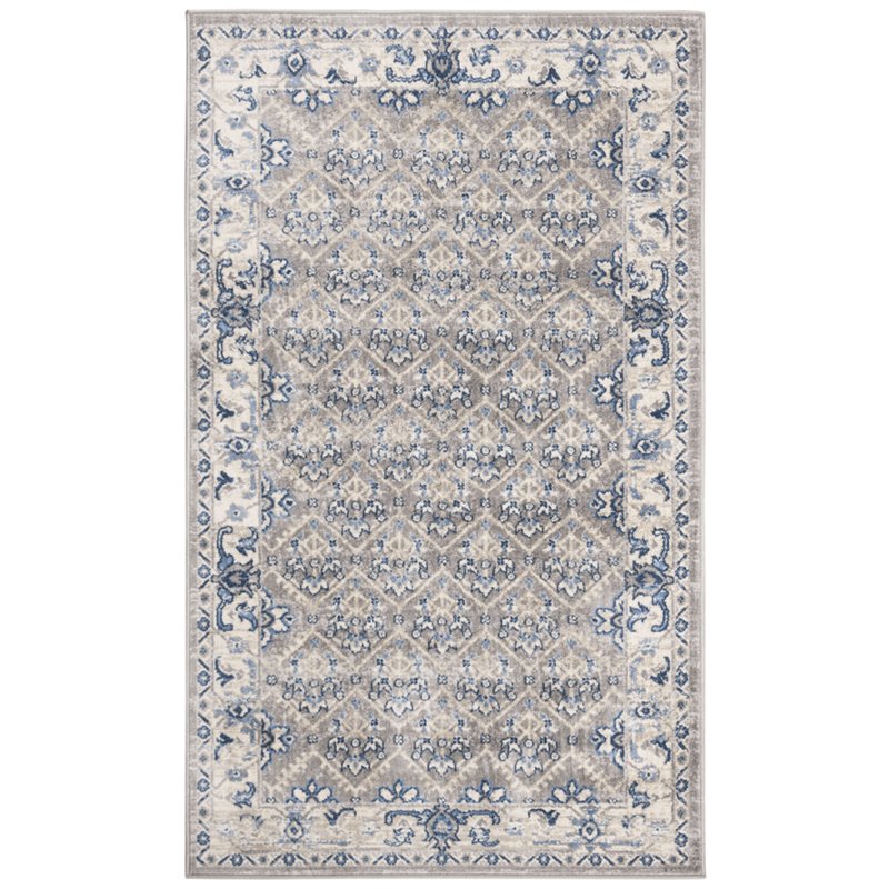 Safavieh Brentwood 3' x 5' Rug in Light Gray and Blue