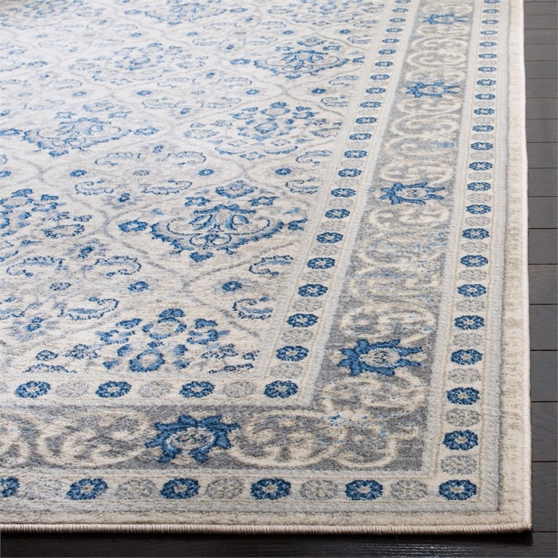 Safavieh Brentwood 2' x 8' Runner Rug in Light Gray and Blue
