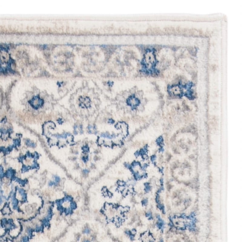 Safavieh Brentwood 2' x 8' Runner Rug in Light Gray and Blue