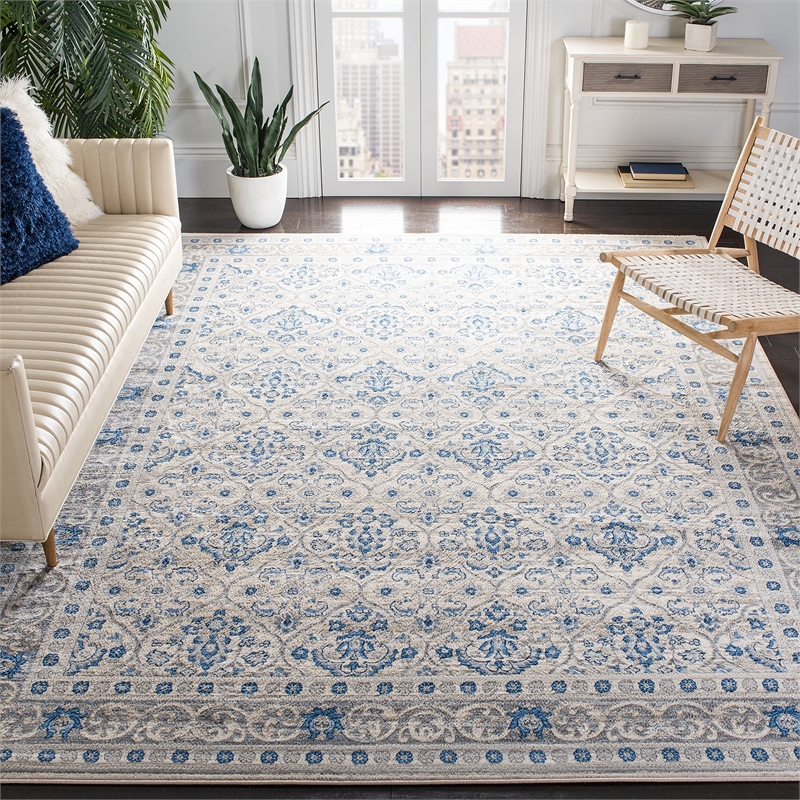 Safavieh Brentwood 3' x 5' Rug in Light Gray and Blue