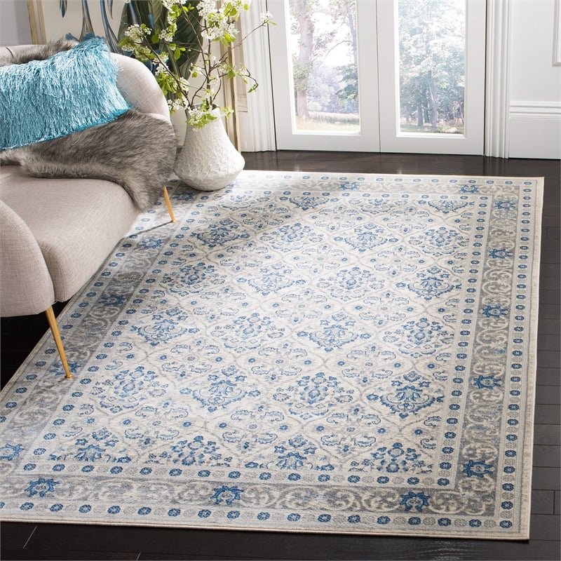 Safavieh Brentwood 4' x 6' Rug in Light Gray and Blue