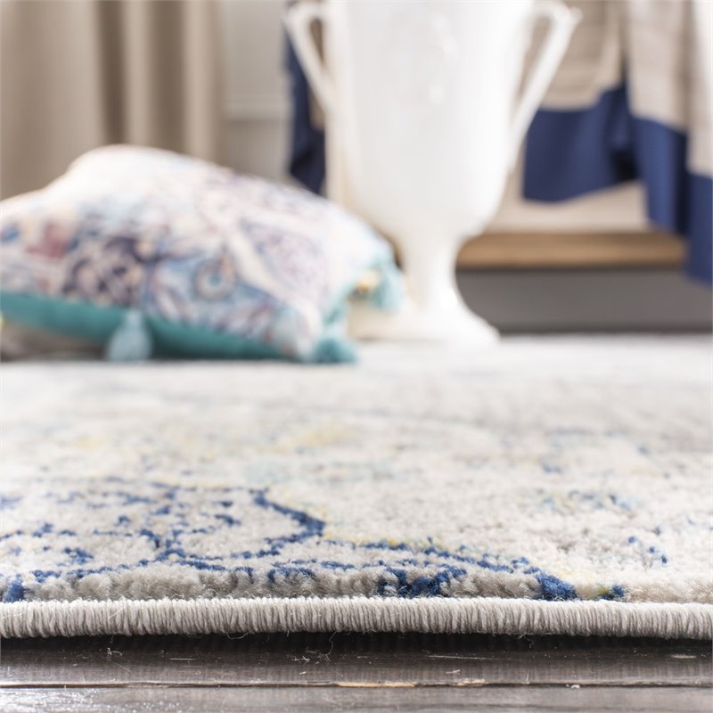 Safavieh Madison 8' x 10' Rug in Light Gray and Blue
