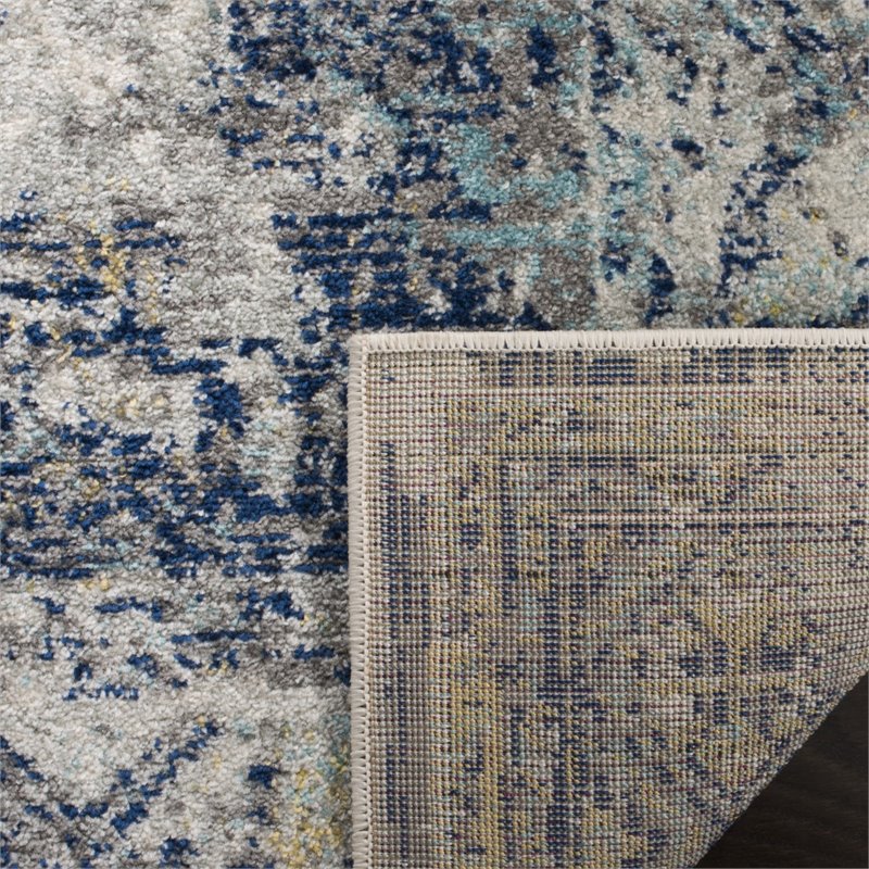 Safavieh Madison 4' x 6' Rug in Light Gray and Blue