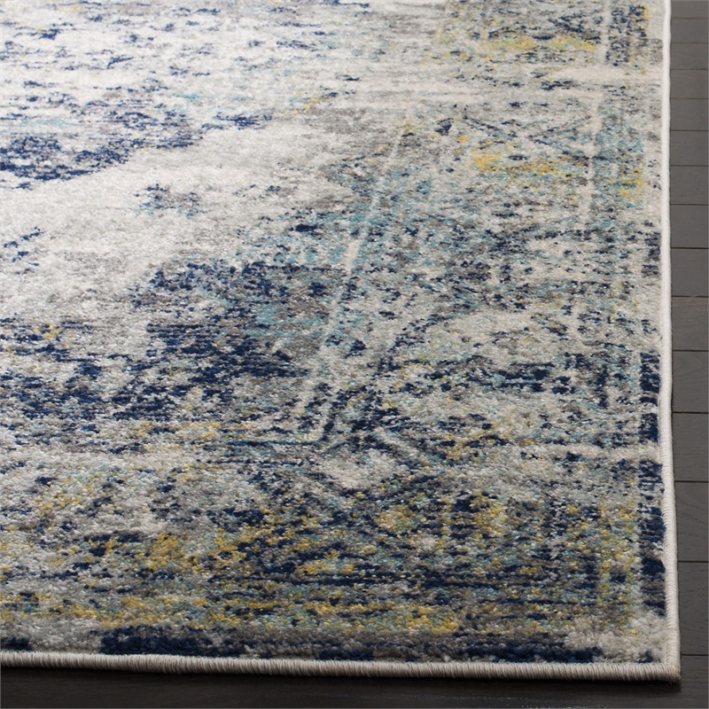 Safavieh Madison 4' x 6' Rug in Light Gray and Blue