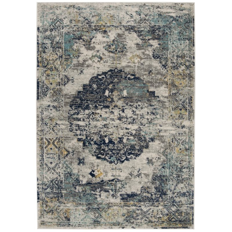 Safavieh Madison 6' x 9' Rug in Light Gray and Blue
