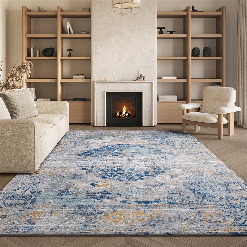 Safavieh Madison 8' x 10' Rug in Light Gray and Blue