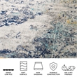 Safavieh Madison 8' x 10' Rug in Light Gray and Blue