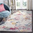 Safavieh Madison 9' x 12' Rug in Light Gray and Fuchsia