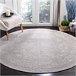 Safavieh Reflection 5' Round Rug in Light Gray and Cream