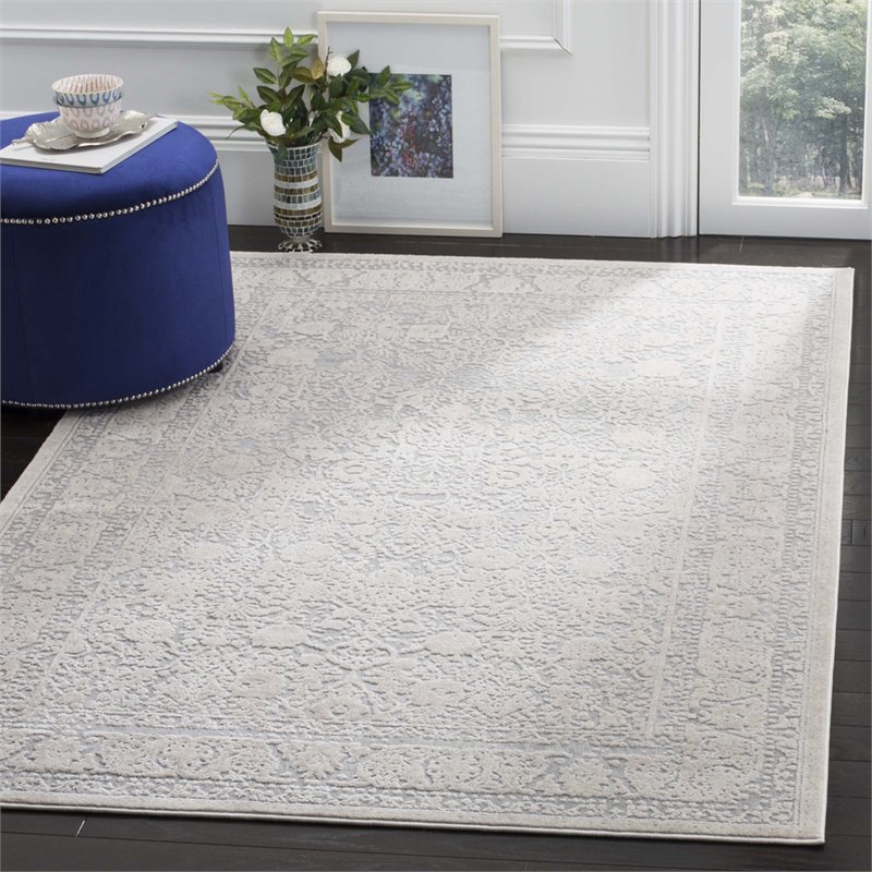 Safavieh Reflection 9' x 12' Rug in Light Gray and Cream