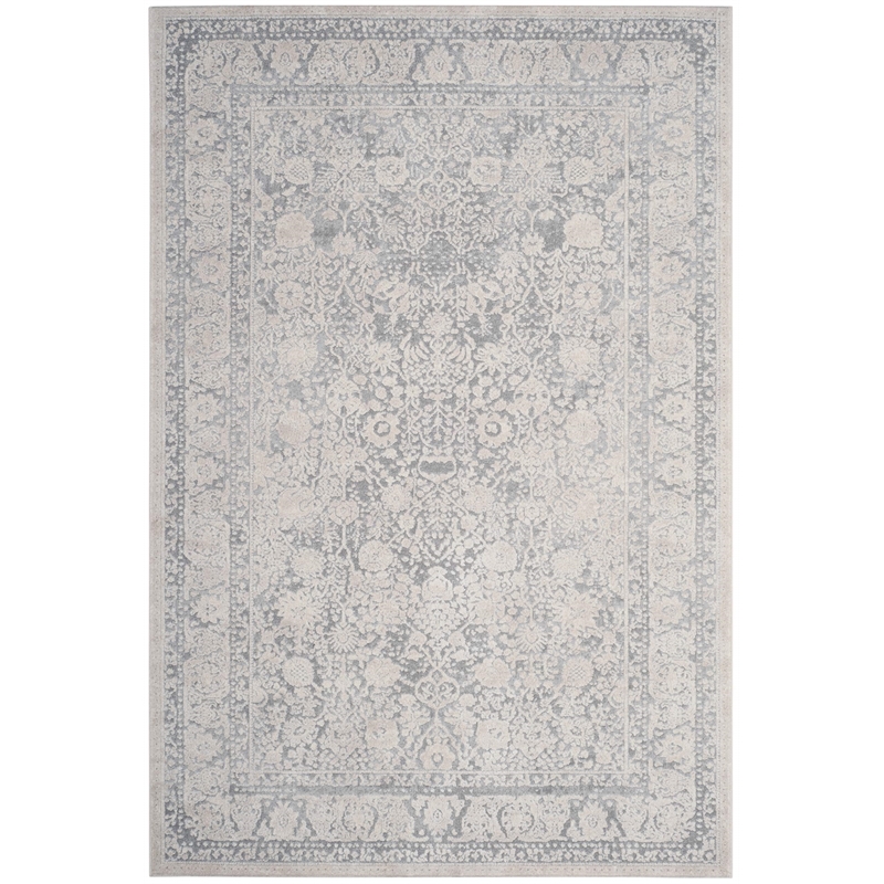 Safavieh Reflection 9' x 12' Rug in Light Gray and Cream