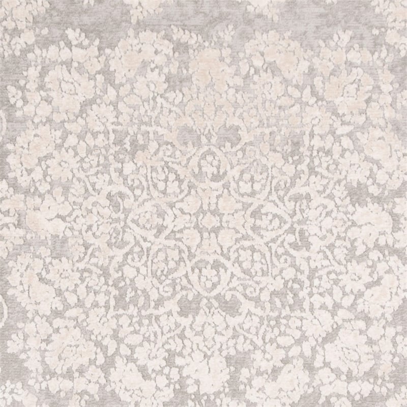 Safavieh Reflection 5' Round Rug in Light Gray and Cream