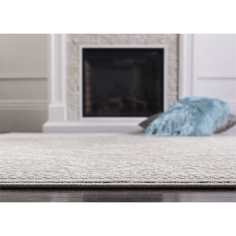 Safavieh Reflection 9' x 12' Rug in Light Gray and Cream