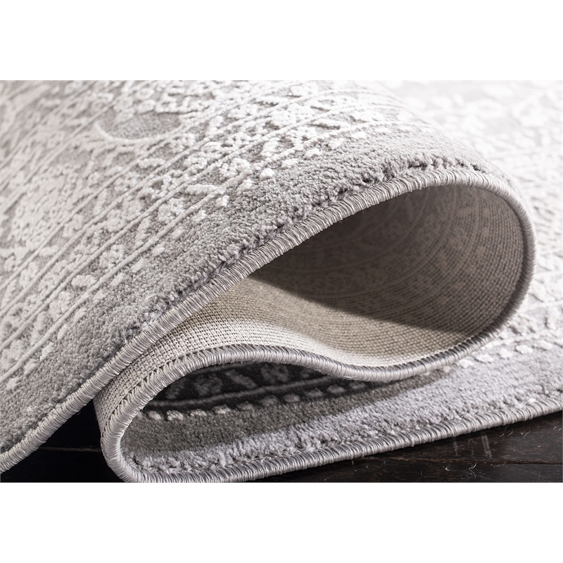 Safavieh Reflection 9' x 12' Rug in Light Gray and Cream