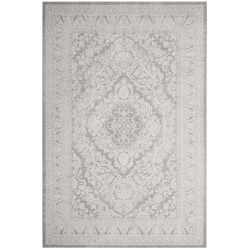 Safavieh Reflection 9' x 12' Rug in Light Gray and Cream