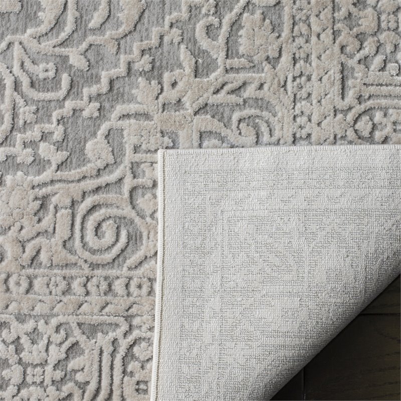 Safavieh Reflection 10' x 14' Rug in Light Gray and Cream