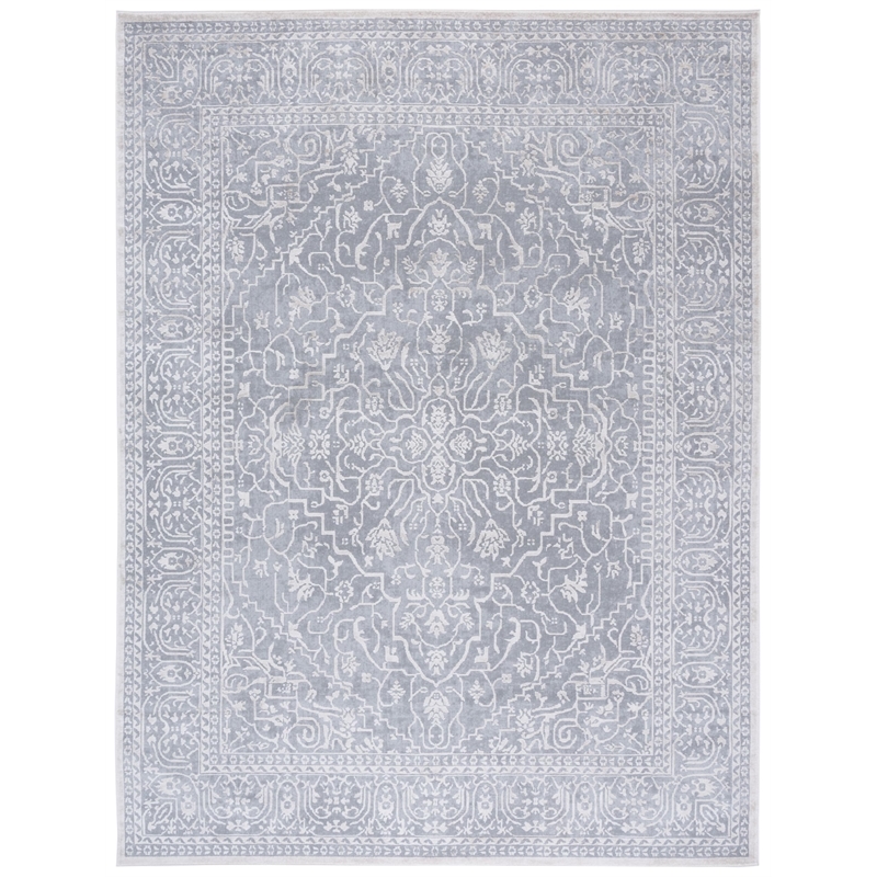 Safavieh Reflection 10' x 14' Rug in Light Gray and Cream