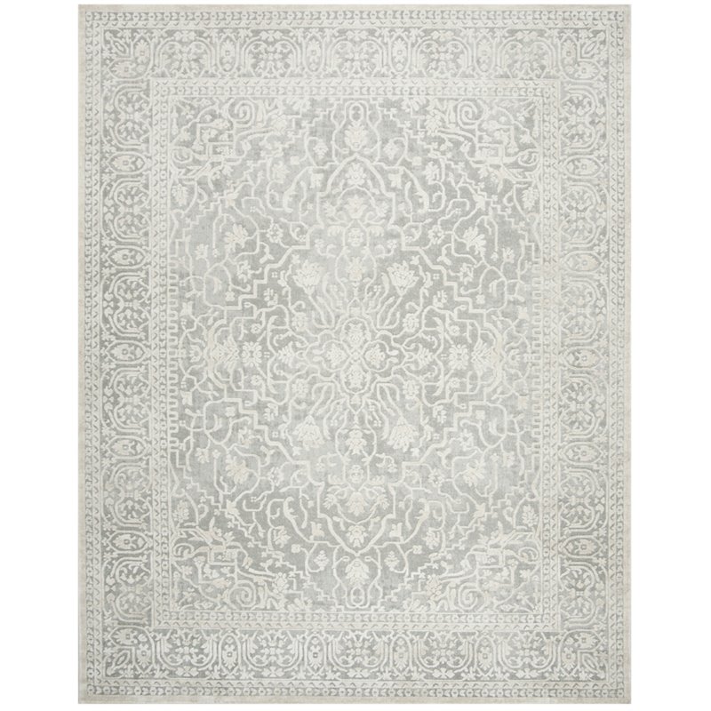 Safavieh Reflection 10' x 14' Rug in Light Gray and Cream