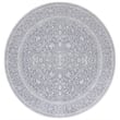 Safavieh Reflection 5' Round Rug in Light Gray and Cream