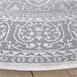 Safavieh Reflection 5' Round Rug in Light Gray and Cream