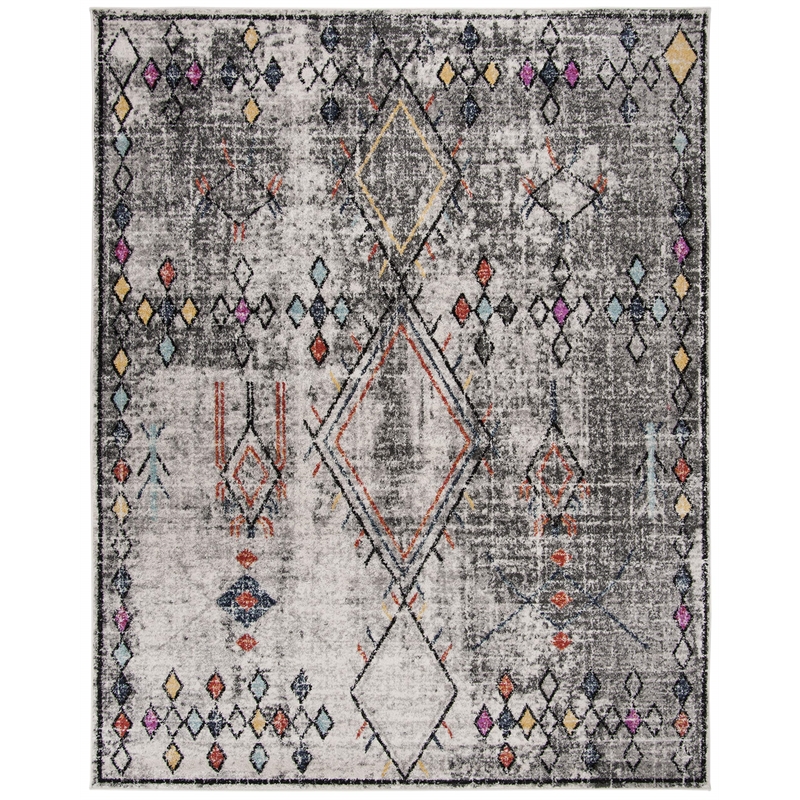 Safavieh Adirondack 9' x 12' Rug in Light Gray and Fuchsia