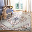 Safavieh Madison 4' x 6' Rug in Light Gray and Fuchsia