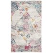 Safavieh Madison 3' x 5' Rug in Light Gray and Fuchsia