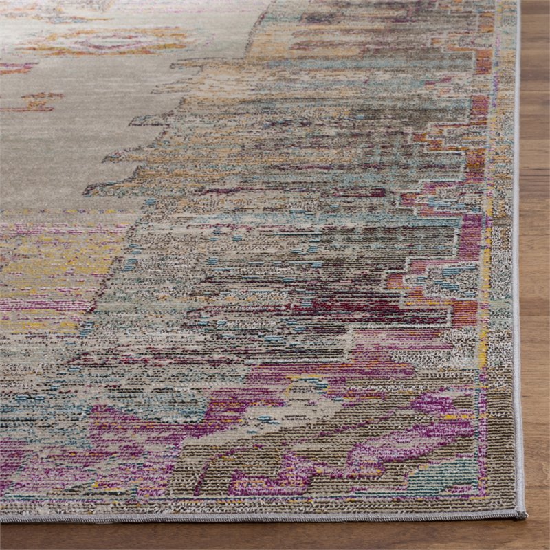 Safavieh Crystal 12' x 18' Rug in Light Gray and Purple