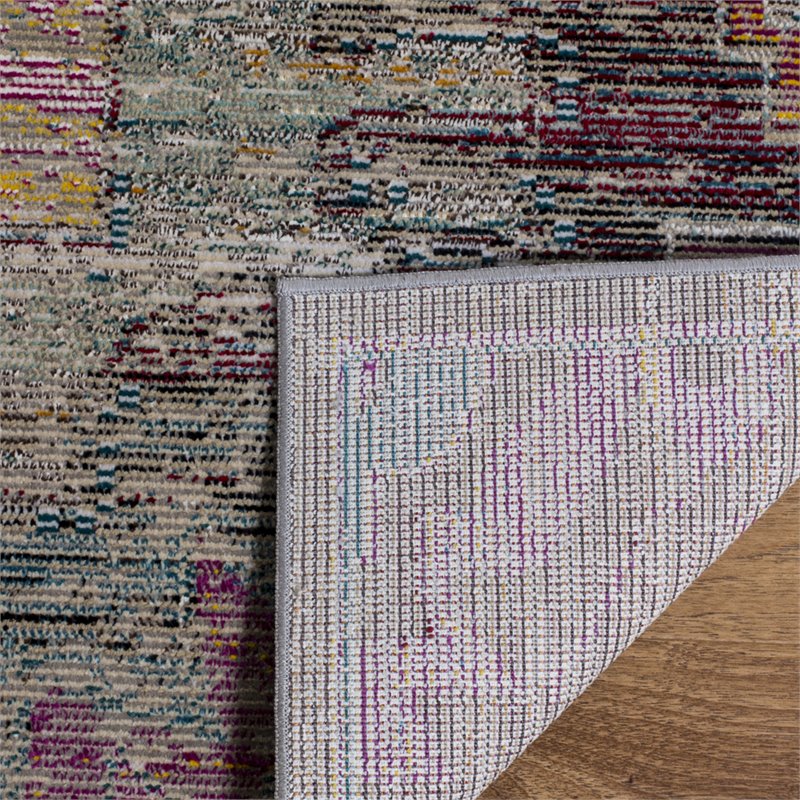 Safavieh Crystal 12' x 18' Rug in Light Gray and Purple