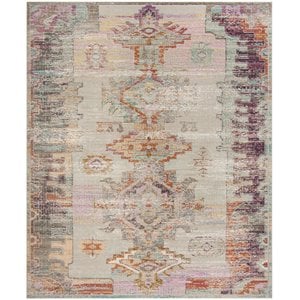Safavieh Crystal 12' x 18' Rug in Light Gray and Purple