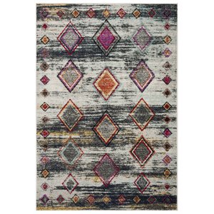 Safavieh Adirondack 5'1&quot x 7'6&quot Rug in Light Gray and Red