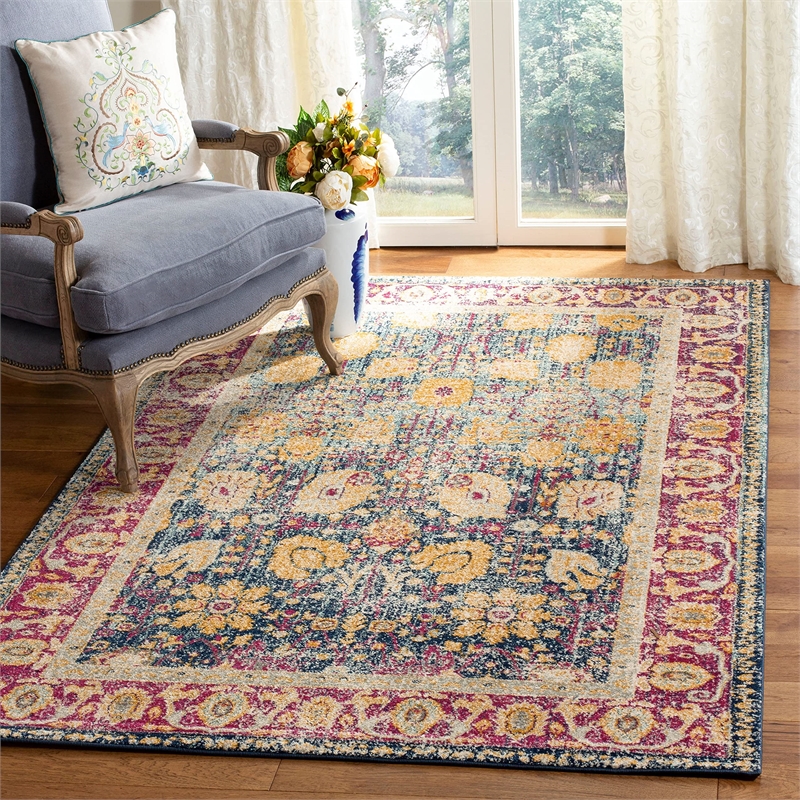 Safavieh Granada 10' x 14' Rug in Light Gray and Yellow