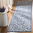 Safavieh Brentwood 2' x 8' Runner Rug in Navy and Cream