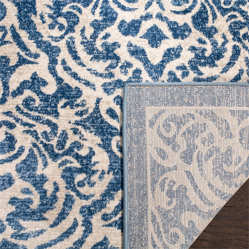 Safavieh Brentwood 4' x 6' Rug in Navy and Cream