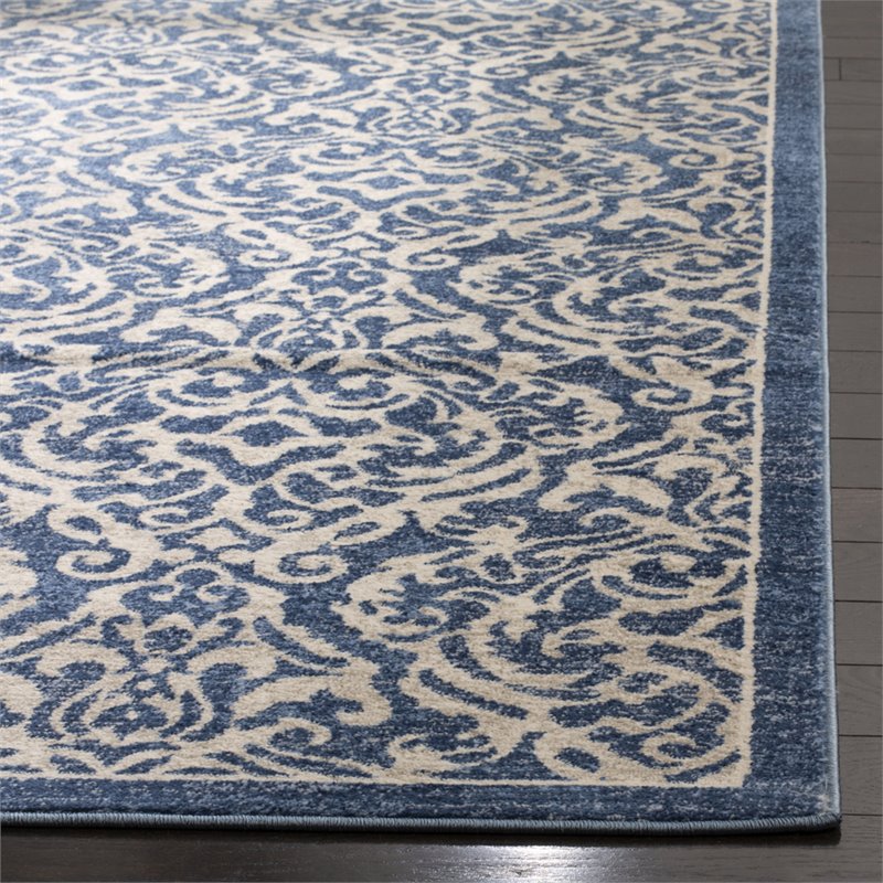 Safavieh Brentwood 6' x 9' Rug in Navy and Cream