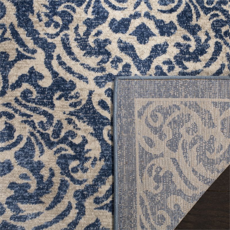 Safavieh Brentwood 6' x 9' Rug in Navy and Cream