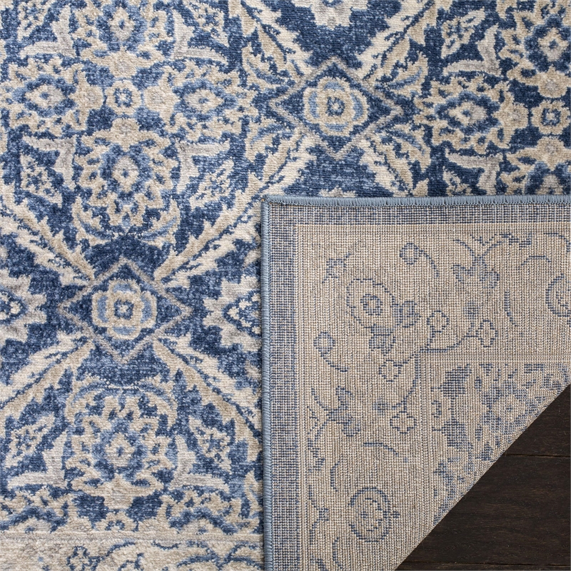 Safavieh Brentwood 9' x 12' Rug in Navy and Cream