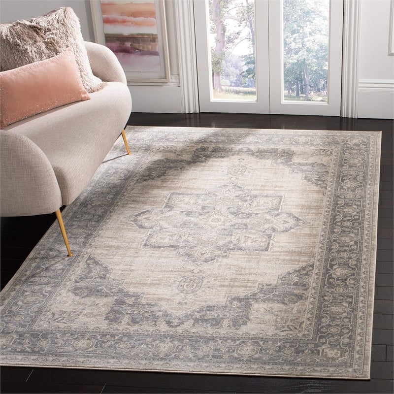 Safavieh Brentwood 3' x 5' Rug in Navy and Cream