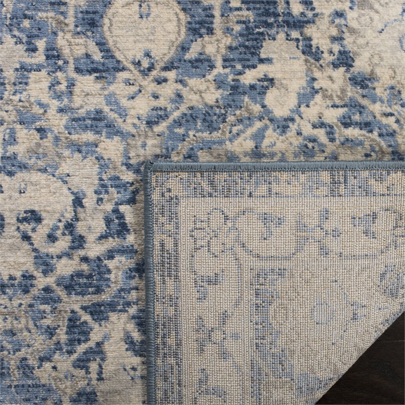Safavieh Brentwood 4' x 6' Rug in Navy and Cream