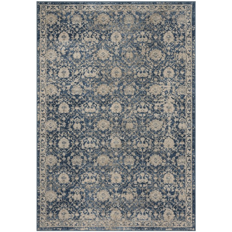 Safavieh Brentwood 8' x 10' Rug in Navy and Cream