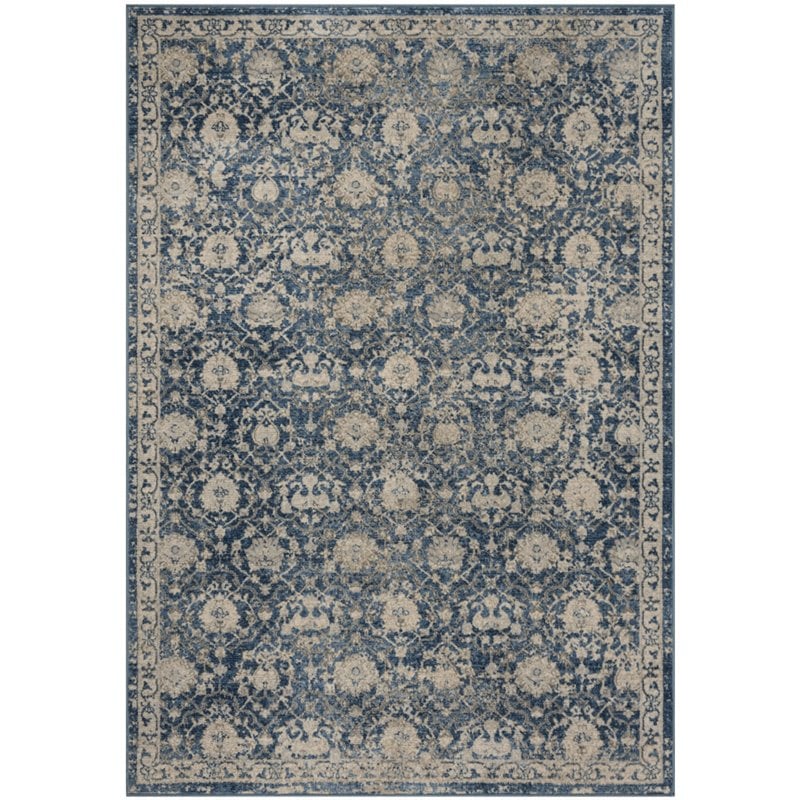 Safavieh Brentwood 9' x 12' Rug in Navy and Cream