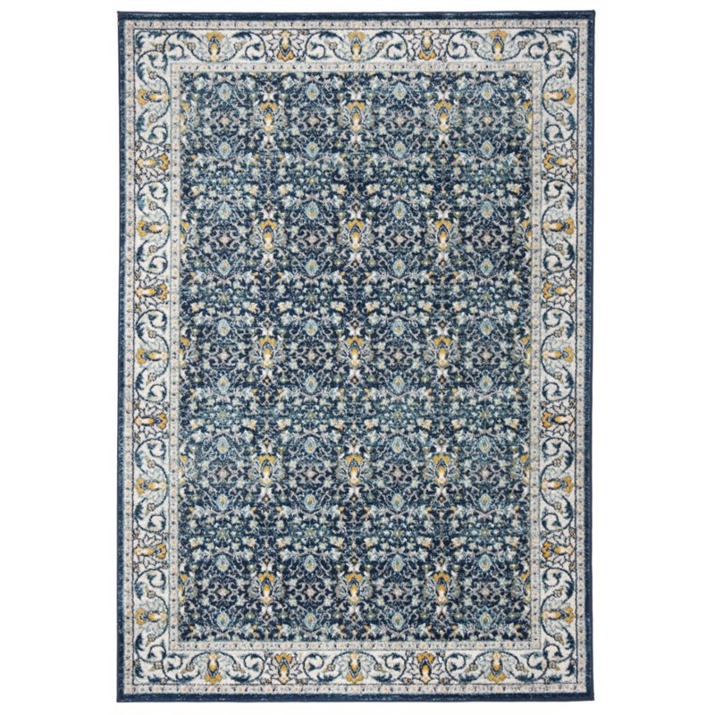 Safavieh Madison 3' x 5' Rug in Navy and Cream