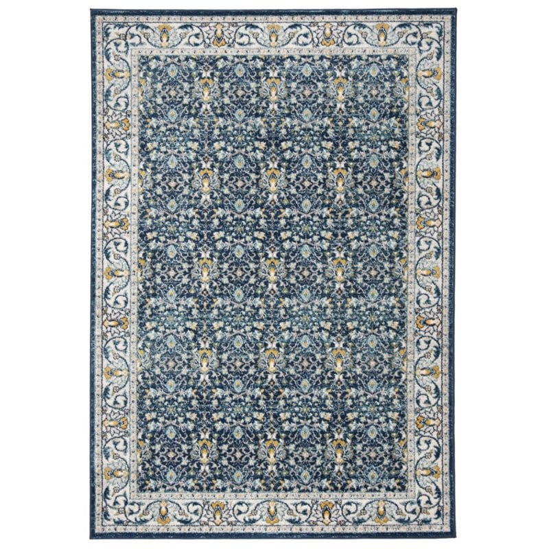 Safavieh Madison 4' x 6' Rug in Navy and Cream