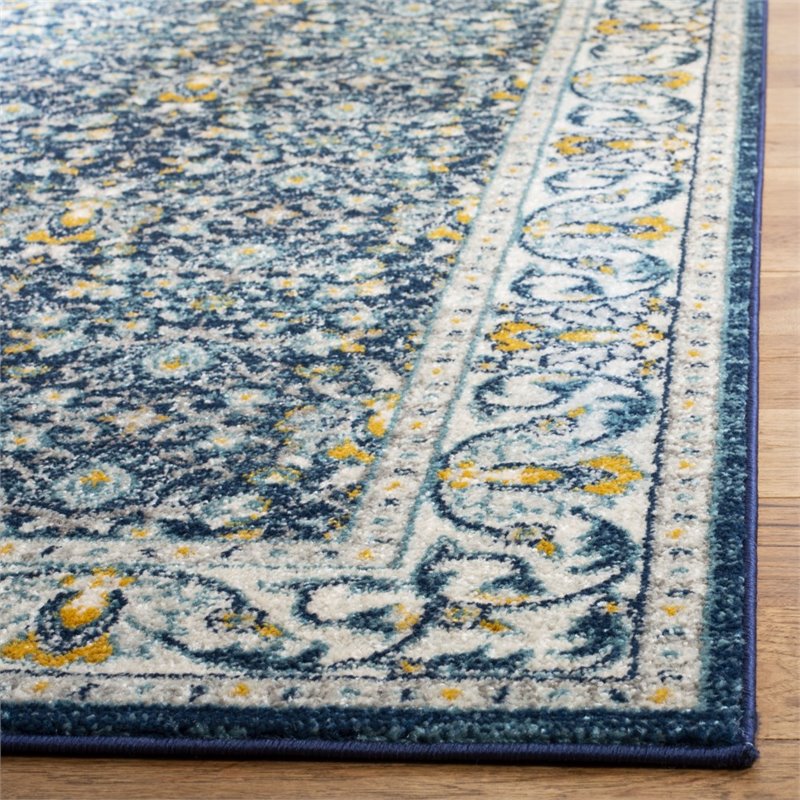 Safavieh Madison 8' x 10' Rug in Navy and Cream
