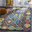 Safavieh Aspen 6' x 9' Hand Tufted Wool Rug in Navy and Gold
