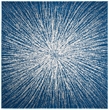 Safavieh Evoke 9' Square Rug in Navy and Ivory