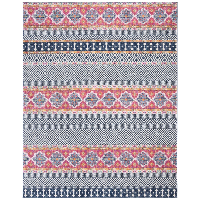 Safavieh Madison 10' x 14' Rug in Navy and Ivory