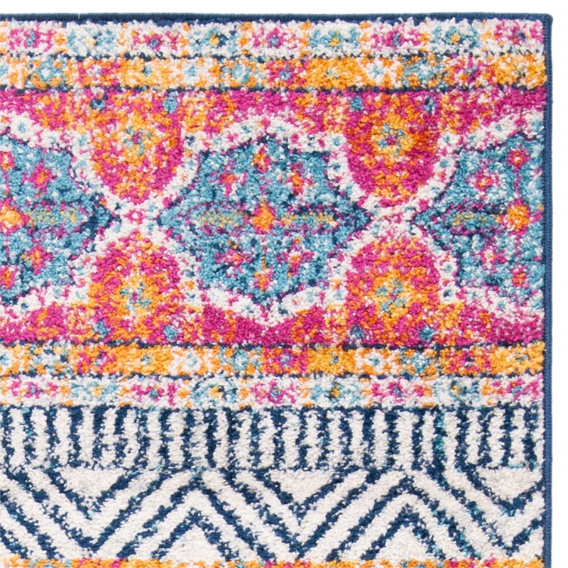 Safavieh Madison 10' x 14' Rug in Navy and Ivory