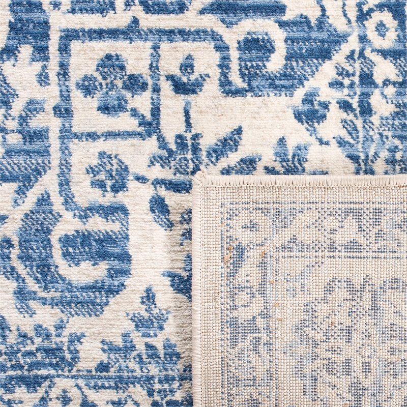 Safavieh Brentwood 2' x 8' Runner Rug in Navy and Light Gray