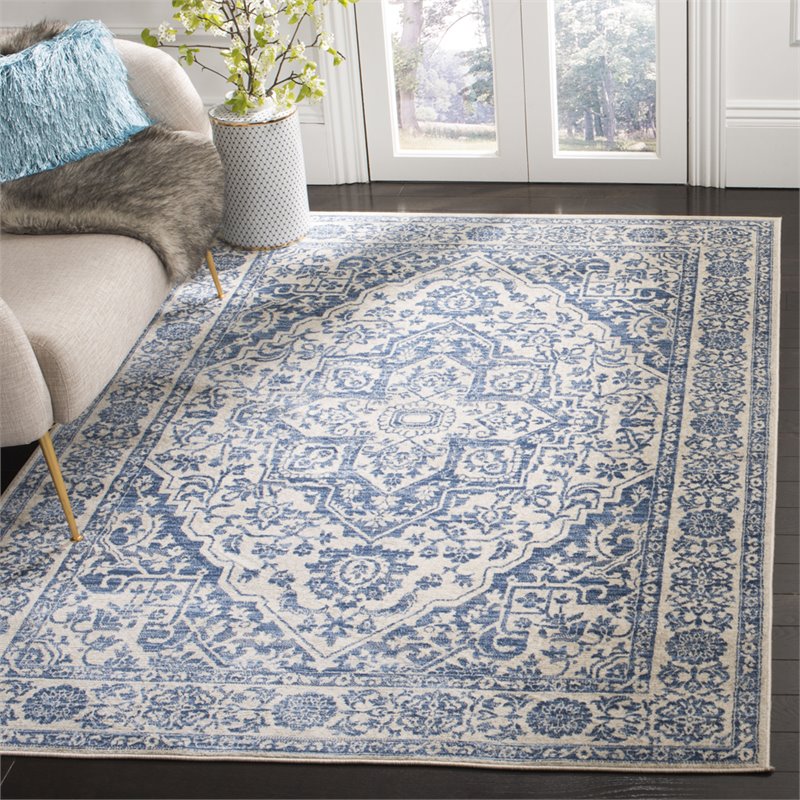 Safavieh Brentwood 3' x 5' Rug in Navy and Light Gray